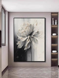 3D Textured Floral Oil Painting on Premium Linen Canvas Unframed Modern Oil Painting For Home Decor Hand-Painted Canvas Painting