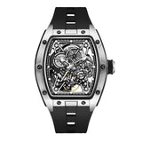 Mechanical Watch Hollow Out Automatic Movement Wristwatches Waterproof Silicone Strap Watches DG Design