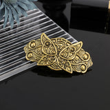 AWAYTR Vintage Bronze Leaf Badge Duckbill Hairpin Alloy Hair Clips Valentine Headwear Girl Hair Accessories Festival Gift