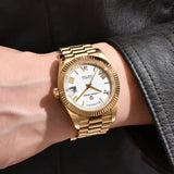 PAGANI DESIGN 2026 New DD36 Gold White Luxury Automatic Watch Men AR Sapphire Glass Date Week Mechanical Wristwatch Men ST16 Mov