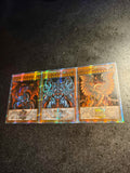 3pcs/set Yu-Gi-Oh! DIY 25th Anniversary Dark Style Egyptian God Series Self-made Card Obelisk The Tormentor Game Collection Card