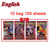 %42pcs Pokemon Cards TAKARA TOMY Battle Toys Lost Origin Pokemons Box with Pikachu Anime Bank Pokemon Game Cards  for Childre