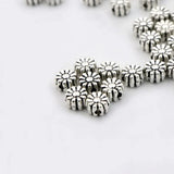 50pcs 6mm Tibetan Silver Gold Color Metal Spacer Loose Daisy Bead For Jewelry Making Needlework Finding DIY Bracelet Accessories
