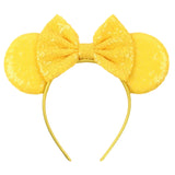 Colorful Sequins 5"Bows Mouse Ear Headbands for Adults Girls Festival Party Hair Accessories Women Girls Rainbow Hairbands