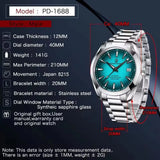 PAGANI DESIGN 2026 40MM Luxury Men Mechanical Watch Top Brand Stainless Steel Clock Sapphire Glass Automatic Watches for Men