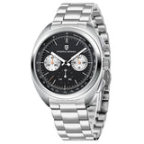PAGANI DESIGN 2026 Retro Luxury Men's Watches Sports Chronograph VK63 Quartz Watch For Men AR Sapphire Waterproof Leather Clock