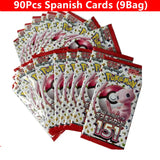 90-360Pcs English French Spanish Carta Karten Pokemon Cards Sun Moon Evolutions Booster Box Collectible Tradiner Card  for child