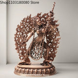 15cm Exquisite Red copper Carving Naro Kachod Vajrayogini Buddha statue Tibet buddhism sculpture