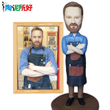 Custom Bobbleheads Clay Dolls,Personalized Statue figuras,Handmade Wedding anniversary gift for husband,Photo 3D real figurine
