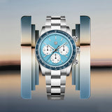 2025 New RollsTimi Men's Watches Luxury Quartz Wristwatches VK63 Chronograph Watch For Men AR Sapphire Ceramic Bezel Waterproof