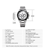 PAGANI DESIGN 2026 New Men Watches Luxury AR Sapphire crystal Quartz Watch Men Waterproof Sport Chronograph Automatic Date Watch