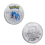 Pokemon Anime Gold Plated Gold Coin Game Commemorative Coin Pikachu Mewtwo Charizard Gold Coin Game Collection childrens gift
