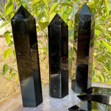15cm Natural Amethyst Single Pointed Hexagonal Prism Crystal Wand Big Size Lapis Lazuili Tower Home Decoration Labradorite Craft