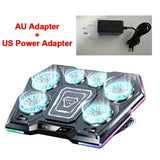 D13 Semiconductor Game Laptop Cooling Pad 8 Angles Adjustable Foldable LED Screen Notebooks Cooler Bracket For 12-21'' Computer