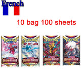 %42pcs Pokemon Cards TAKARA TOMY Battle Toys Lost Origin Pokemons Box with Pikachu Anime Bank Pokemon Game Cards  for Childre