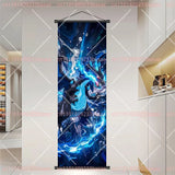 Pokémon Anime Elf Dragonite Gengar Pikachu Charizard Kyogre Rayquaza HD Poster Scroll Painting Art Hanging Painting Holiday Gift