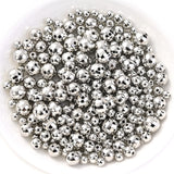 20/30/50/100pcs Vintage Disco Ball Beads Cute Silvery Reflactive Mirror Round Beads For DIY Bracelet Necklace Earrings Making