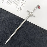 Hairpin Ruby Pendant Vintage Hair Sticks Chinese Ancient Style Hairpin Hairpin Headwear Hanfu Hairpin Chopstick Headdress
