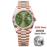 PAGANI DESIGN Men's Watch 2026 New Rose Gold Blue DD40 Automatic Watch Men Mechanical Wristwatch Sapphire glass Waterproof Watch