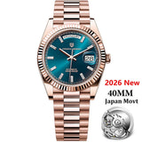 PAGANI DESIGN Men's Watch 2026 New Rose Gold Blue DD40 Automatic Watch Men Mechanical Wristwatch Sapphire glass Waterproof Watch