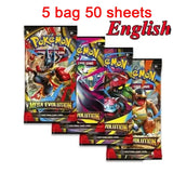 %42pcs Pokemon Cards TAKARA TOMY Battle Toys Lost Origin Pokemons Box with Pikachu Anime Bank Pokemon Game Cards  for Childre