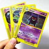 PKM Expedition(E1) Series Foil Proxy Game Cards Gengar Charizard Mewtwo Dragonite Mew Blastoise Tyranitar Feraligatr Pichu Cards
