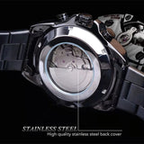 Men's Automatic Mechanical Watch - Stylish Skeleton Design, with Time and Date Display, Transparent Hollow Case Back, Versatile Business and Casual Style, Personalized Men's Watch, Perfect Gift for Him, No Batteries Required