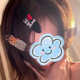 Vintage Y2K Kawaii Dog Paw Angel Bear Cross Wings Sweet Side Clip Hairpin Hair Accessories For Women Girls