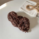 Floral Autumn Winter Cotton Linen Scarf Keep Warm Square Pleated Printed Scarf Luxury Brand Designer Vintage Shawl Wrap