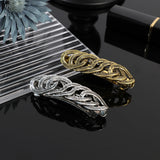 AWAYTR Vintage Bronze Leaf Badge Duckbill Hairpin Alloy Hair Clips Valentine Headwear Girl Hair Accessories Festival Gift
