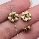 WYSIWYG 10pcs Flower Beads For DIY Jewelry Making Jewelry Finding 3 Colors 10mm