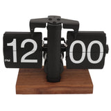 Vintage Automatic Flip Mechanical Clock Battery Powered Flip Desktop Clock Vintage Flip Clock for Home Office Room Decoration