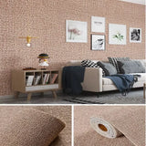 50cmX10/2.8m Linen 3D Foam Self-adhesive PVC Solid Color Thickened Waterproof Background Wall Renovation Wallpaper Wall Stickers