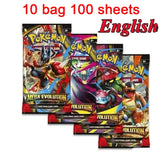 %42pcs Pokemon Cards TAKARA TOMY Battle Toys Lost Origin Pokemons Box with Pikachu Anime Bank Pokemon Game Cards  for Childre