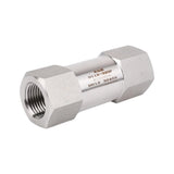 4500 PSI High Pressure 1/8" 1/4" 3/8" 1/2" 3/4" -2" BSP NPT Female 304 316 Stainless Steel Spring Non-return One Way Check Valve