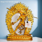 23cm Copper gilding Kaque Buddha Mother Naluo Dakini statue Tibet  Naro Kachod Vajrayogini sculpture