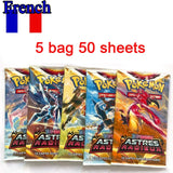 42pcs MEGA EVOLUTION Pokemon Cards Battle Toys Lost Origin Pokemons Box with Pikachu Anime Bank Pokemon Game Cards  for Childre