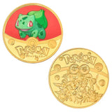 Pokemon Anime Gold Plated Gold Coin Game Commemorative Coin Pikachu Mewtwo Charizard Gold Coin Game Collection childrens gift