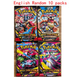 10 Packs Pokémon Card Bright Stars 151 Prismatic Evolutions,PALDEAN FATES English Reinforcement Battle Transaction Card Gift
