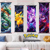 Pokémon Anime Elf Dragonite Gengar Pikachu Charizard Kyogre Rayquaza HD Poster Scroll Painting Art Hanging Painting Holiday Gift