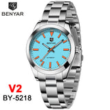 BENYAR 2026 New Men's Watches Top Luxury Automatic Watch For Man Mechanical Wristwatch Men Clock Gift Luminous Sport Waterproof