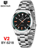 BENYAR 2026 New Men's Watches Top Luxury Automatic Watch For Man Mechanical Wristwatch Men Clock Gift Luminous Sport Waterproof