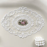 Vintage Lace Coaster Table Cloth Lace Tablecloth Embroidery Placemat Cabinet Furniture Decoration Background Photo Props
