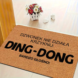 Funny Polish Text Doormat, Non-Slip Entryway Rug, Durable Washable Floor Mat for Home and Patio Decor