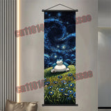 Printed Pokemon Poster, Anime Wall Artwork, Gengar Eevee Pikachu Images, Scroll Paintings, Retro Artist Home Living Room Decor