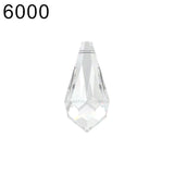 (1 Piece) 6000 Classic Drop Pendant Crystal from Austria Loose Beads Rhinestone Earrings DIY Jewelry Making Home Decoration