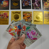 55PCS Pokemon Cards Vmax GX Gold Foil Flash Box Party Interactive Game English Spanish Colorful Game Battle Collection Card Gift