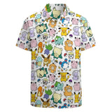 2026 Pokemon Mini Characters Hawaiian Shirt Pikachu graphic T-shirt Summer Sports Leisure Men's T-Shirt Kid's Clothing Tee Woman