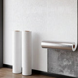 50cmX10/2.8m Linen 3D Foam Self-adhesive PVC Solid Color Thickened Waterproof Background Wall Renovation Wallpaper Wall Stickers