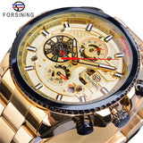 Men's Automatic Mechanical Watch - Stylish Skeleton Design, with Time and Date Display, Transparent Hollow Case Back, Versatile Business and Casual Style, Personalized Men's Watch, Perfect Gift for Him, No Batteries Required
